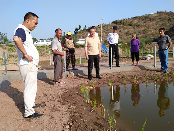 開江縣聯(lián)社負(fù)責(zé)人在幫扶的貧困村調(diào)研.jpg