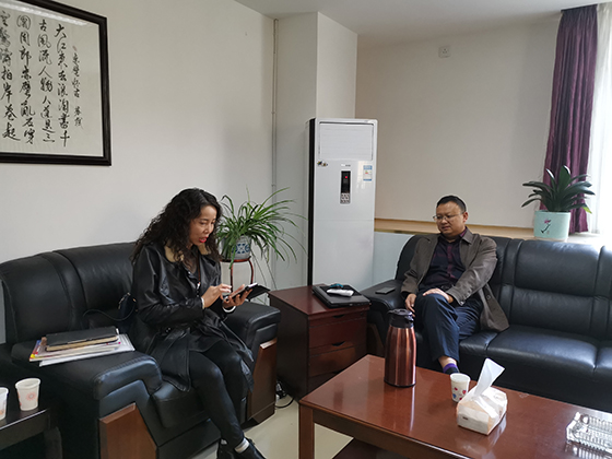 理縣發(fā)改局局長(zhǎng)張韓春接受本刊記者采訪  周淼葭 攝.jpg