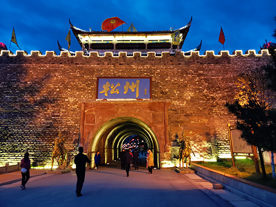 四川阿壩州松潘縣松州古城夜景  盧錦根 攝.jpg