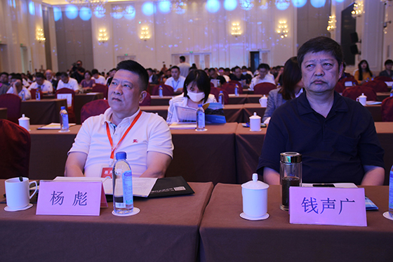 學會副會長兼秘書長、當代縣域經濟雜志社長楊彪，學會鄉(xiāng)村振興促進會理事長、省政府參事室原副主任錢聲廣出席論壇.JPG