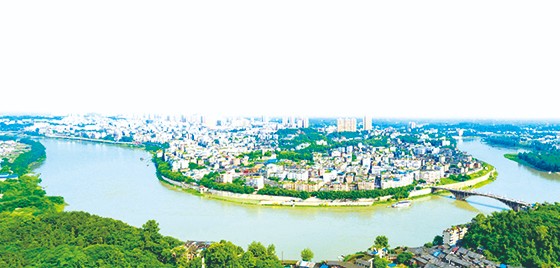 位于沱江之畔的四川省富順縣城  富順縣委宣傳部供圖.jpg