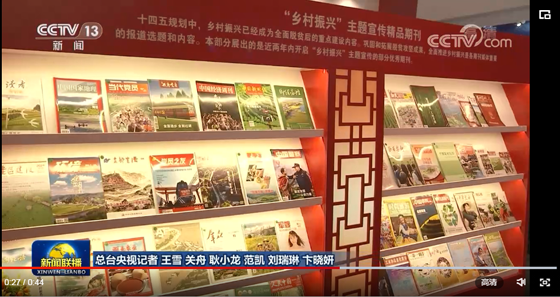 鄉(xiāng)村振興主題宣傳精品期刊展館（央視視頻截圖）.png