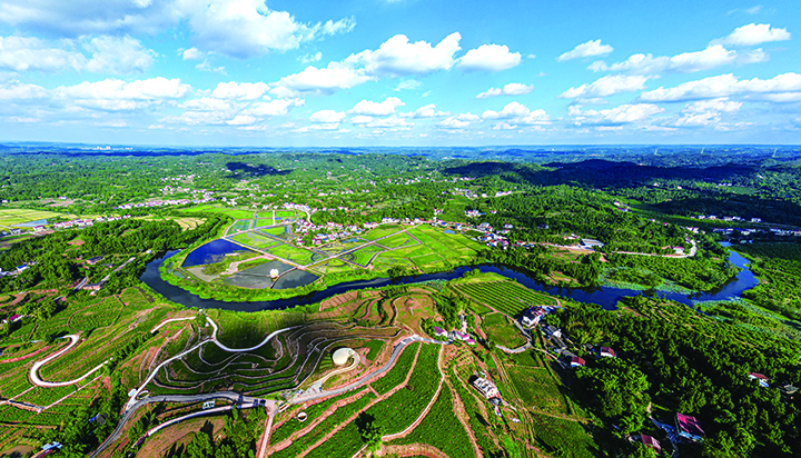 糧經(jīng)統(tǒng)籌示范園區(qū)——乾龍鎮(zhèn)罐子河村  安岳縣委宣傳部供圖.jpg