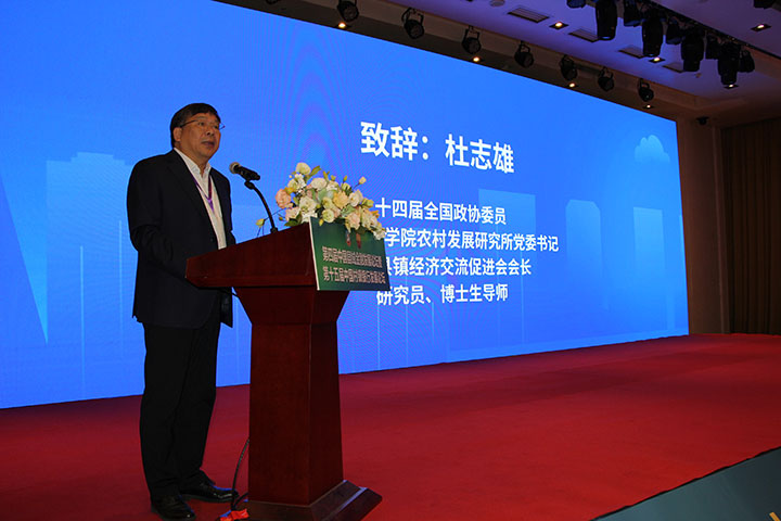 5.中國社會科學(xué)院農(nóng)村發(fā)展研究所黨委書記、中國縣鎮(zhèn)經(jīng)濟(jì)交流促進(jìn)會會長、研究員、博士生導(dǎo)師杜志雄致辭.jpg