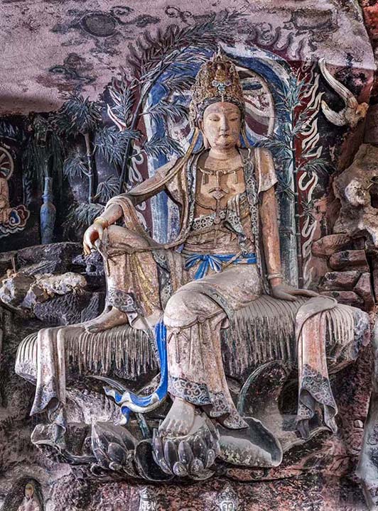 圖4  安岳毗盧洞的紫竹觀音造像 吳坤忠攝.jpg