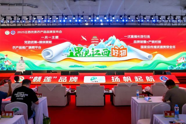 圖6  新華社江西分社分黨組成員張敏發(fā)布“遇見江西好物”品牌Logo及價(jià)值內(nèi)涵.jpg